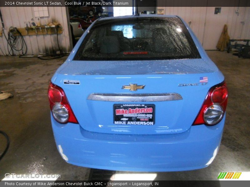 Cool Blue / Jet Black/Dark Titanium 2014 Chevrolet Sonic LT Sedan