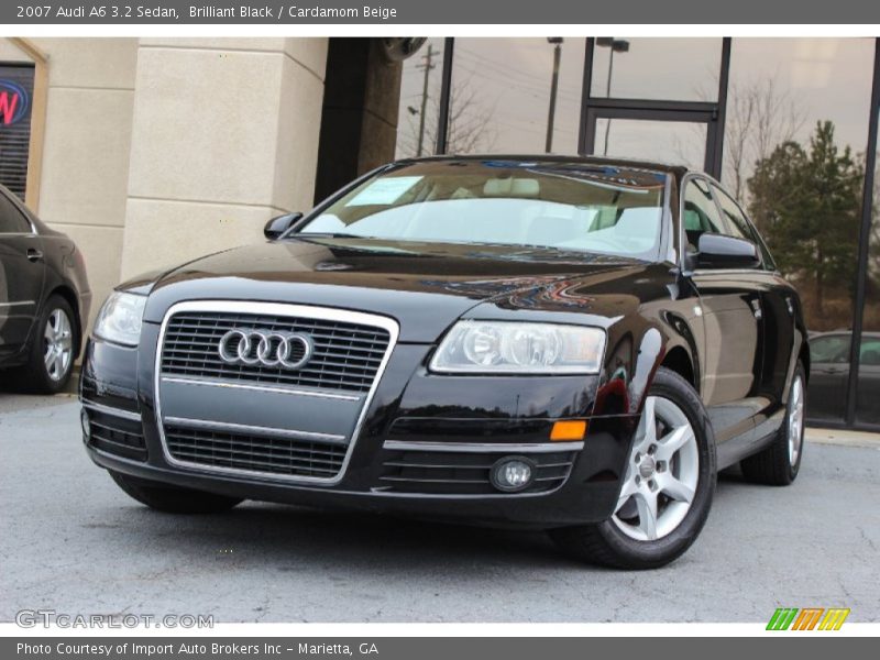 Brilliant Black / Cardamom Beige 2007 Audi A6 3.2 Sedan