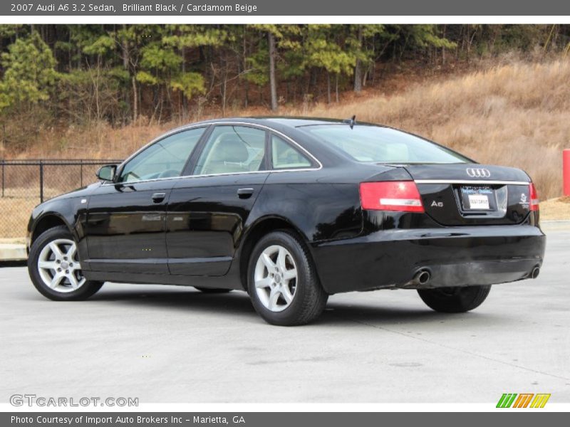 Brilliant Black / Cardamom Beige 2007 Audi A6 3.2 Sedan