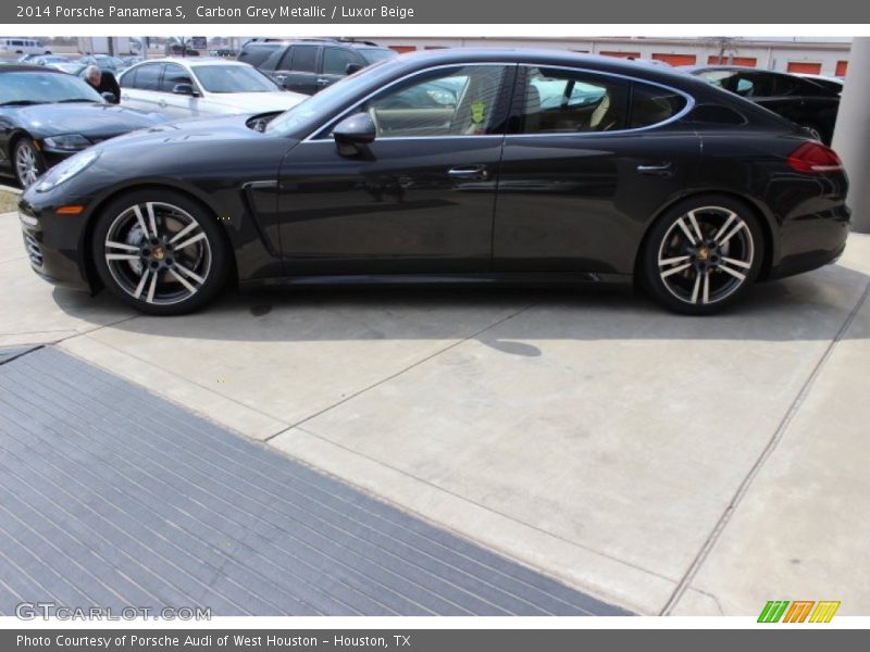 Carbon Grey Metallic / Luxor Beige 2014 Porsche Panamera S