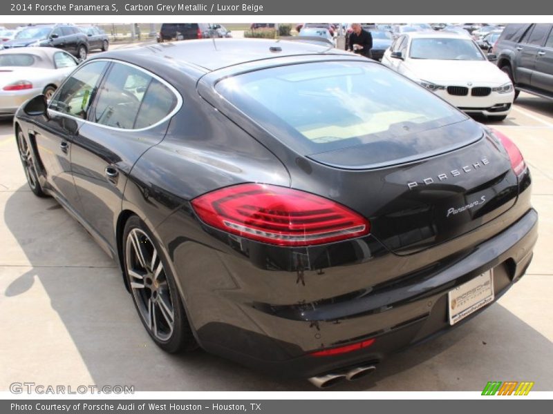 Carbon Grey Metallic / Luxor Beige 2014 Porsche Panamera S