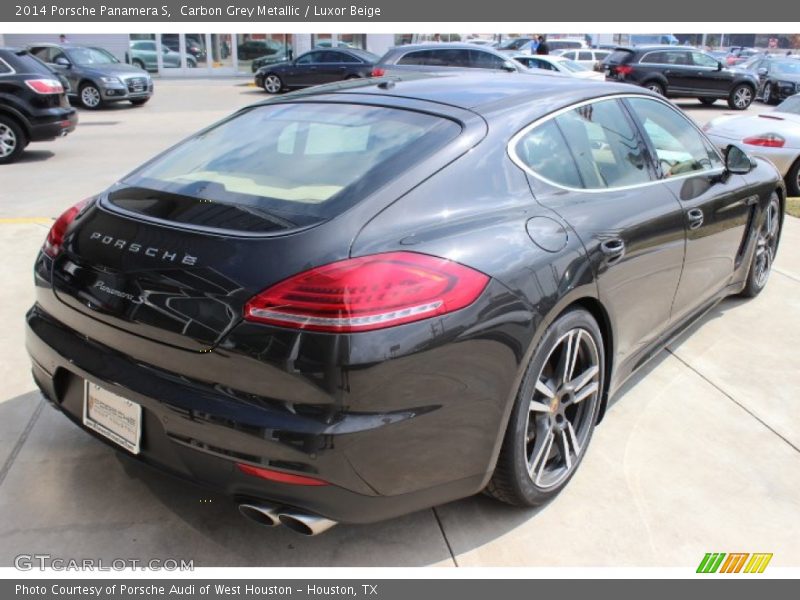 Carbon Grey Metallic / Luxor Beige 2014 Porsche Panamera S