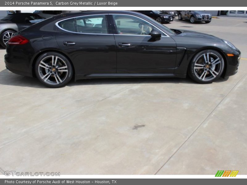 Carbon Grey Metallic / Luxor Beige 2014 Porsche Panamera S