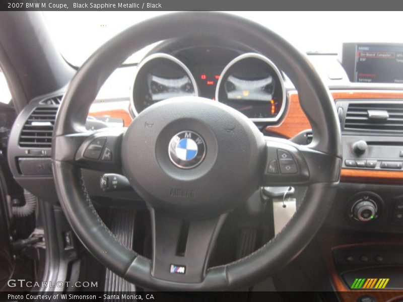 Black Sapphire Metallic / Black 2007 BMW M Coupe