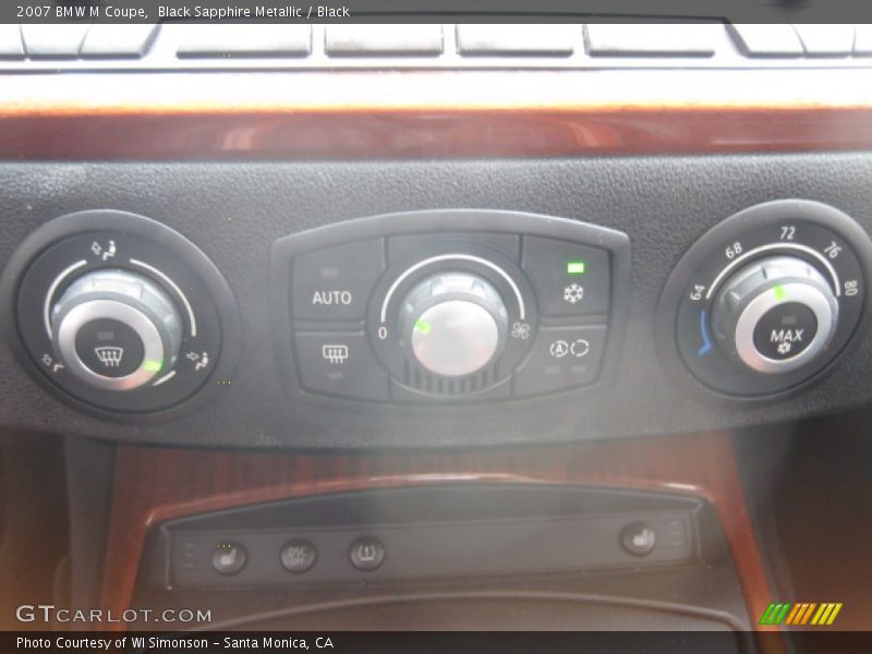 Black Sapphire Metallic / Black 2007 BMW M Coupe