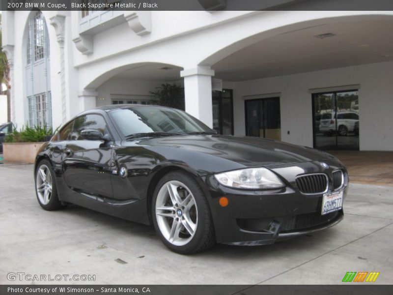 Black Sapphire Metallic / Black 2007 BMW M Coupe