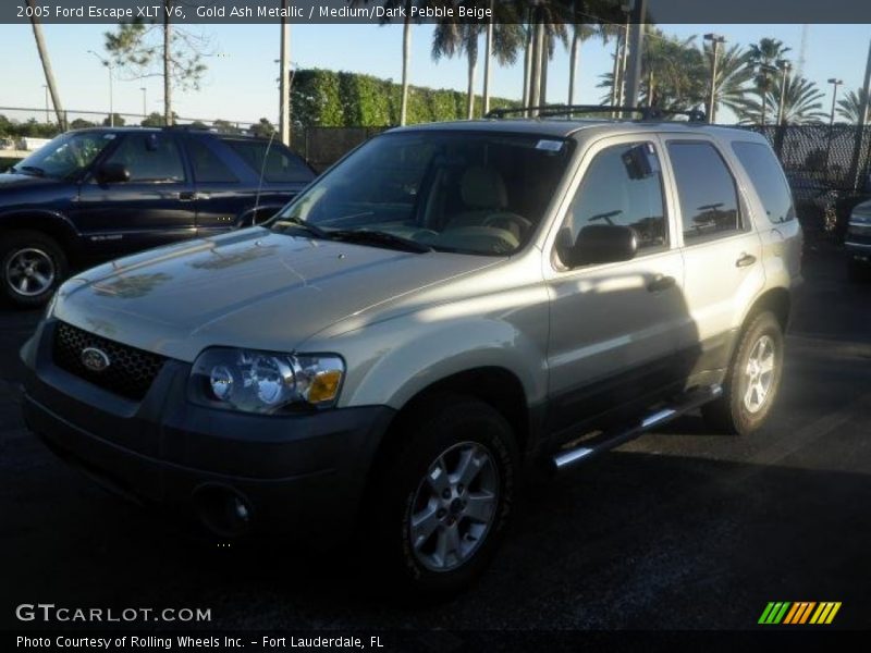 Gold Ash Metallic / Medium/Dark Pebble Beige 2005 Ford Escape XLT V6