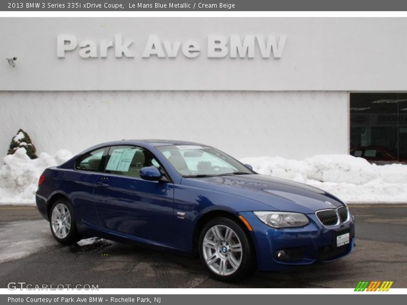 Le Mans Blue Metallic / Cream Beige 2013 BMW 3 Series 335i xDrive Coupe