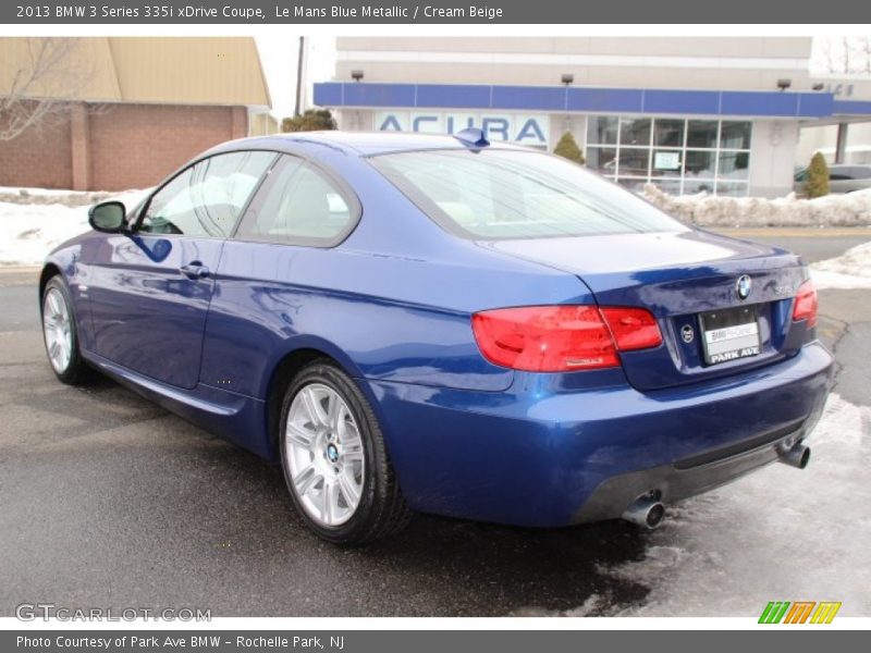 Le Mans Blue Metallic / Cream Beige 2013 BMW 3 Series 335i xDrive Coupe