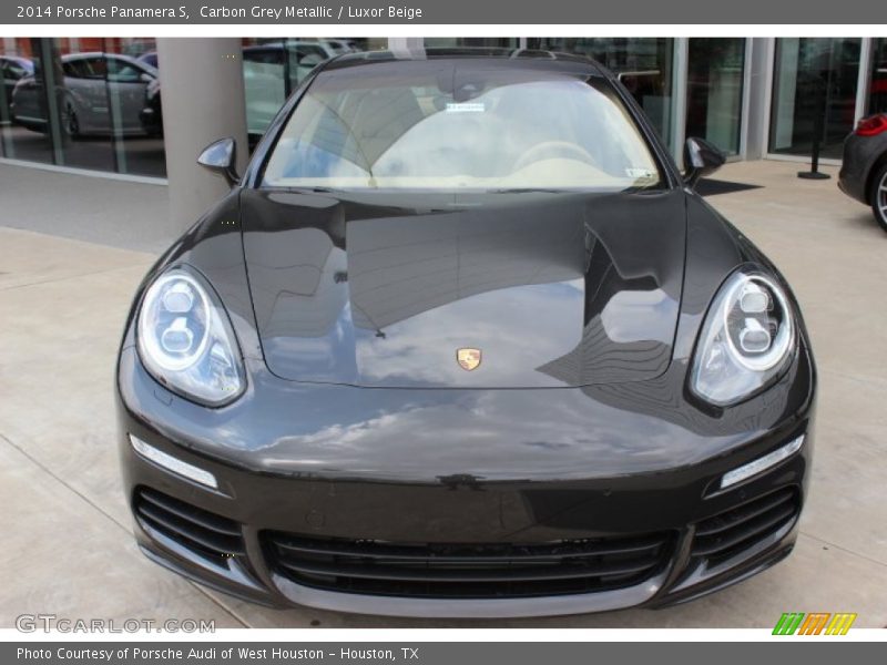 Carbon Grey Metallic / Luxor Beige 2014 Porsche Panamera S