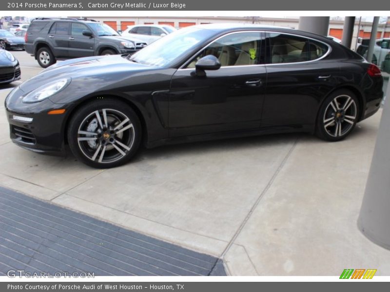 Carbon Grey Metallic / Luxor Beige 2014 Porsche Panamera S