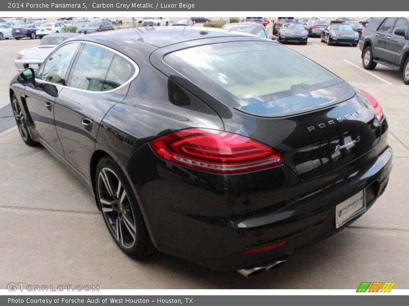 Carbon Grey Metallic / Luxor Beige 2014 Porsche Panamera S