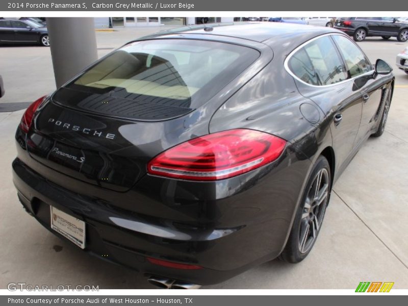 Carbon Grey Metallic / Luxor Beige 2014 Porsche Panamera S