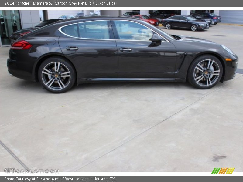 Carbon Grey Metallic / Luxor Beige 2014 Porsche Panamera S
