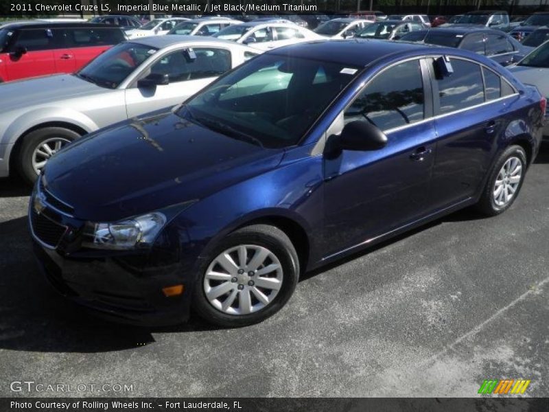 Imperial Blue Metallic / Jet Black/Medium Titanium 2011 Chevrolet Cruze LS