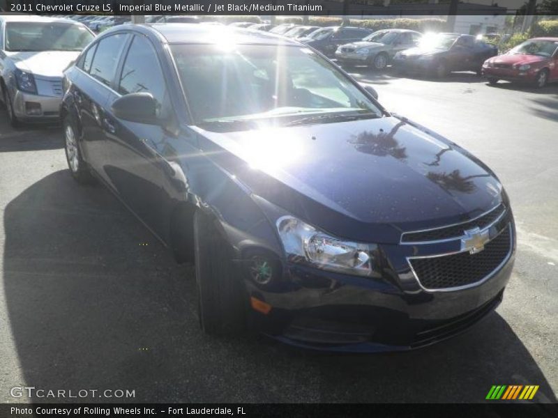 Imperial Blue Metallic / Jet Black/Medium Titanium 2011 Chevrolet Cruze LS