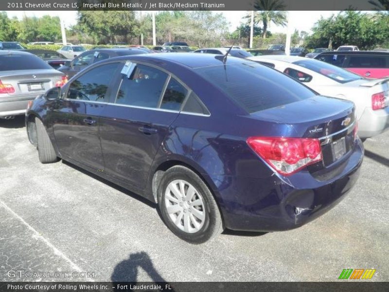 Imperial Blue Metallic / Jet Black/Medium Titanium 2011 Chevrolet Cruze LS