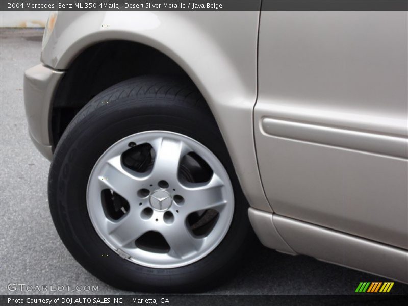 Desert Silver Metallic / Java Beige 2004 Mercedes-Benz ML 350 4Matic