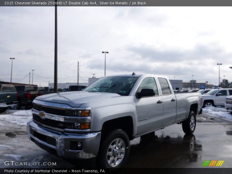 Silver Ice Metallic / Jet Black 2015 Chevrolet Silverado 2500HD LT Double Cab 4x4