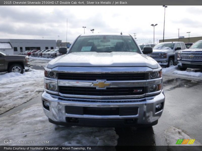 Silver Ice Metallic / Jet Black 2015 Chevrolet Silverado 2500HD LT Double Cab 4x4