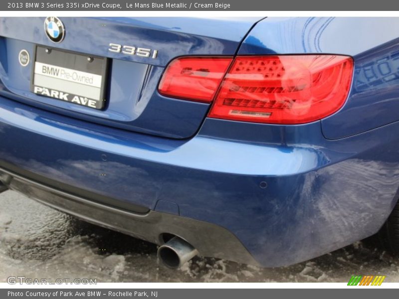 Le Mans Blue Metallic / Cream Beige 2013 BMW 3 Series 335i xDrive Coupe