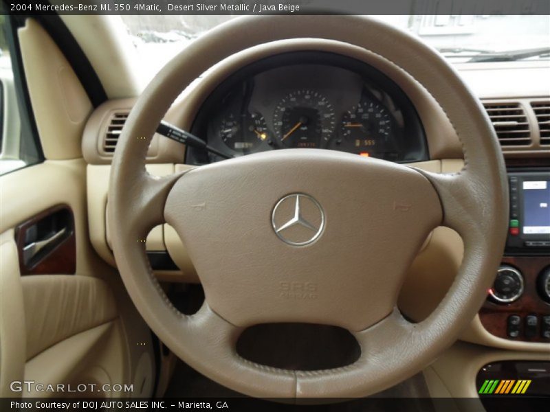 Desert Silver Metallic / Java Beige 2004 Mercedes-Benz ML 350 4Matic