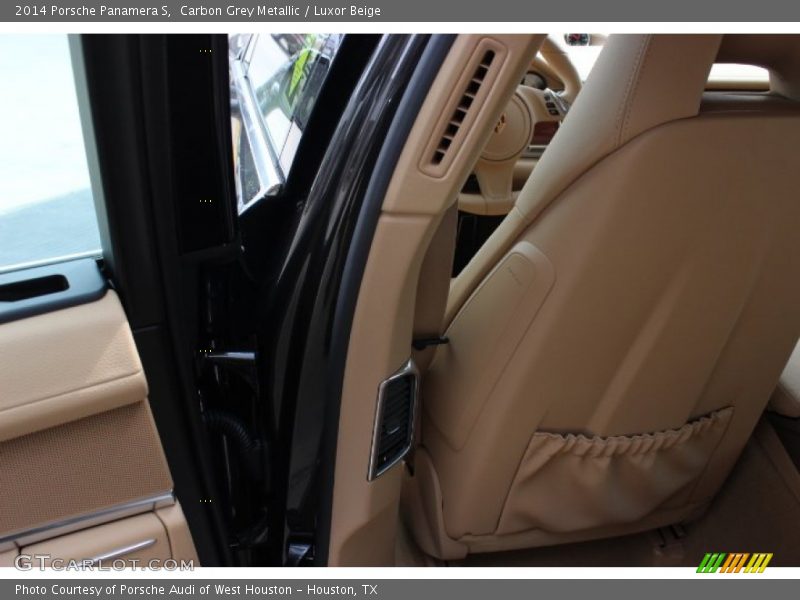 Carbon Grey Metallic / Luxor Beige 2014 Porsche Panamera S