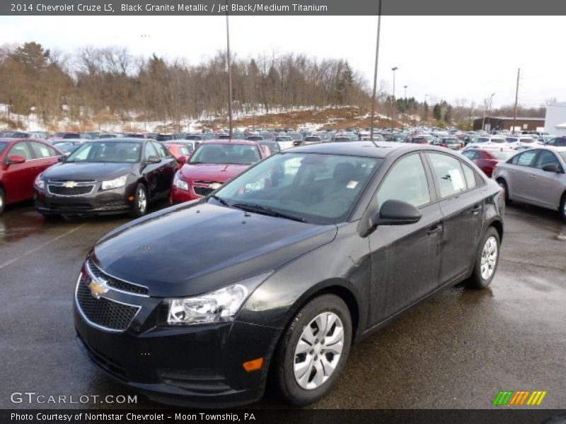 Black Granite Metallic / Jet Black/Medium Titanium 2014 Chevrolet Cruze LS