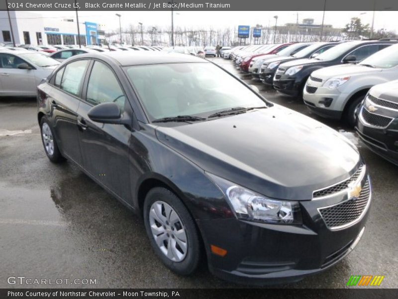 Black Granite Metallic / Jet Black/Medium Titanium 2014 Chevrolet Cruze LS