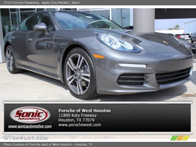 Agate Grey Metallic / Black 2014 Porsche Panamera