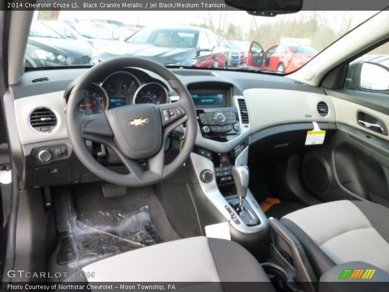 Black Granite Metallic / Jet Black/Medium Titanium 2014 Chevrolet Cruze LS