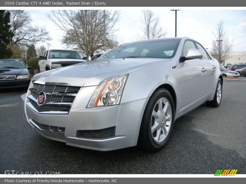 Radiant Silver / Ebony 2009 Cadillac CTS 4 AWD Sedan