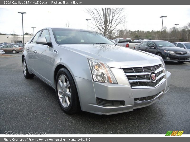 Radiant Silver / Ebony 2009 Cadillac CTS 4 AWD Sedan