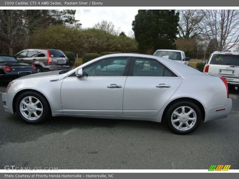 Radiant Silver / Ebony 2009 Cadillac CTS 4 AWD Sedan