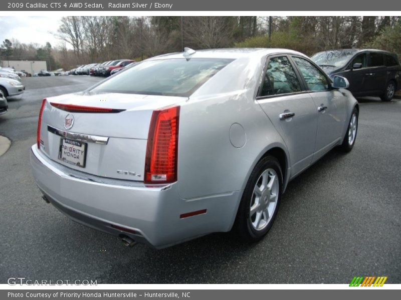 Radiant Silver / Ebony 2009 Cadillac CTS 4 AWD Sedan