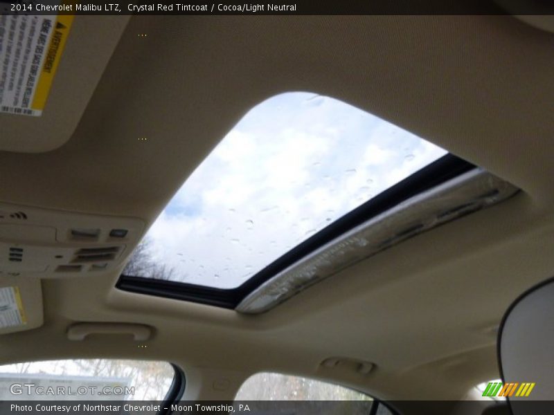 Crystal Red Tintcoat / Cocoa/Light Neutral 2014 Chevrolet Malibu LTZ