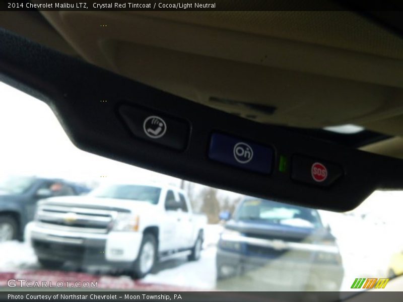 Crystal Red Tintcoat / Cocoa/Light Neutral 2014 Chevrolet Malibu LTZ
