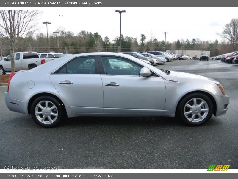 Radiant Silver / Ebony 2009 Cadillac CTS 4 AWD Sedan