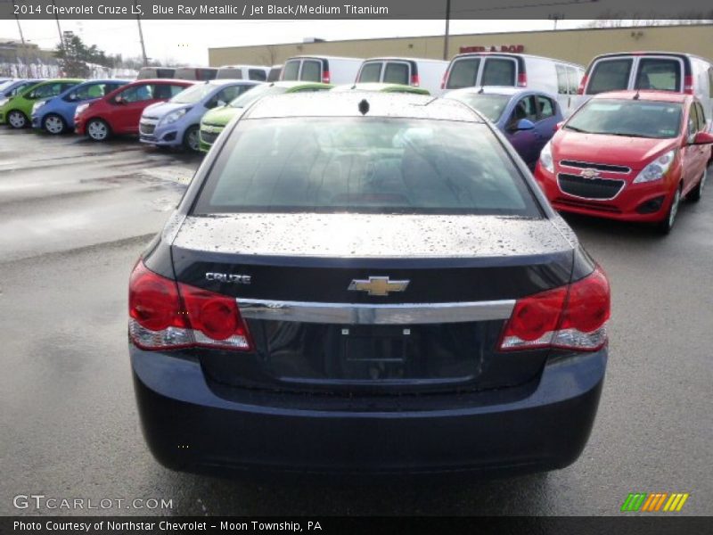 Blue Ray Metallic / Jet Black/Medium Titanium 2014 Chevrolet Cruze LS