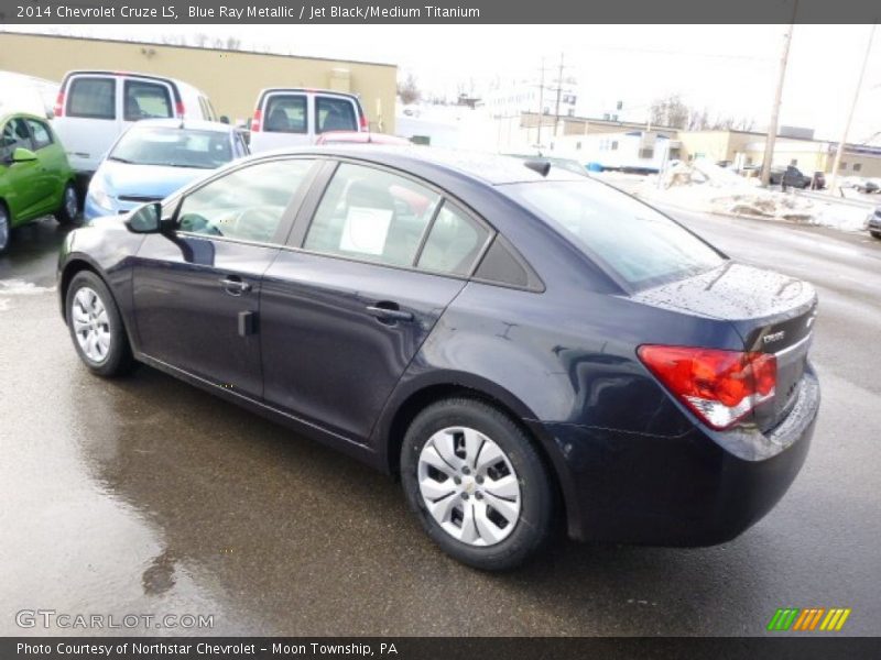 Blue Ray Metallic / Jet Black/Medium Titanium 2014 Chevrolet Cruze LS