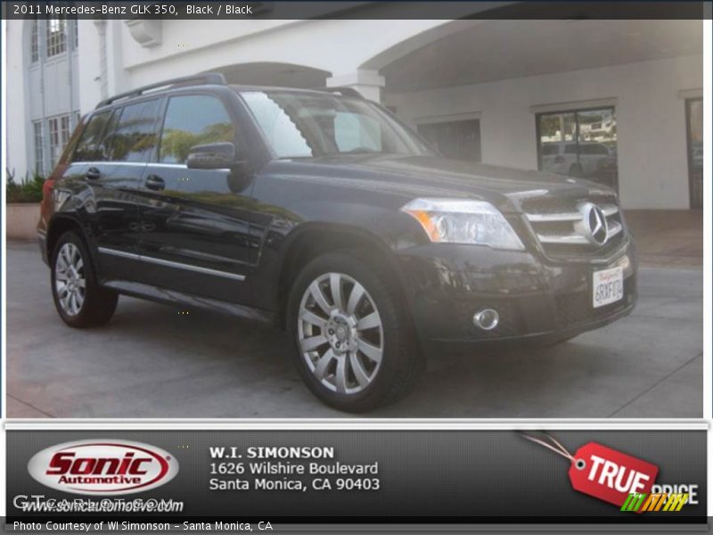 Black / Black 2011 Mercedes-Benz GLK 350
