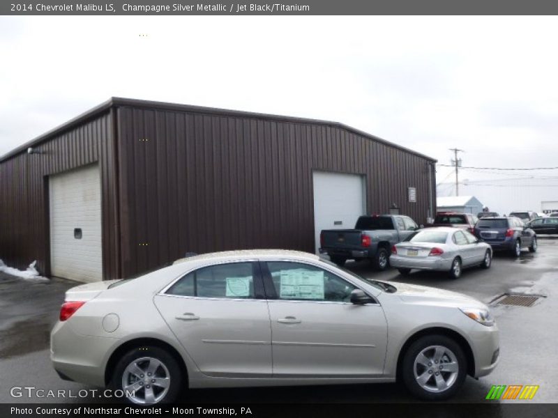 Champagne Silver Metallic / Jet Black/Titanium 2014 Chevrolet Malibu LS