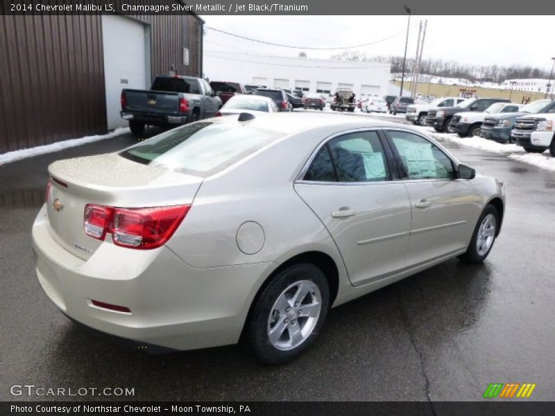 Champagne Silver Metallic / Jet Black/Titanium 2014 Chevrolet Malibu LS