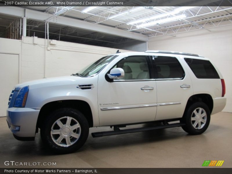White Diamond / Cocoa/Light Cashmere 2007 Cadillac Escalade AWD