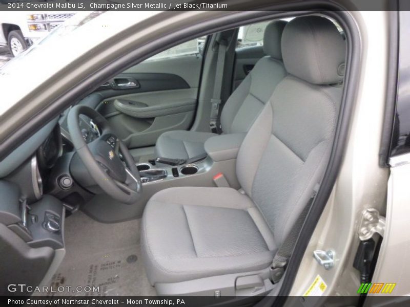 Champagne Silver Metallic / Jet Black/Titanium 2014 Chevrolet Malibu LS