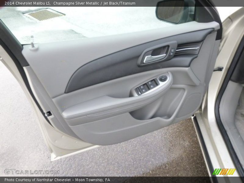 Champagne Silver Metallic / Jet Black/Titanium 2014 Chevrolet Malibu LS