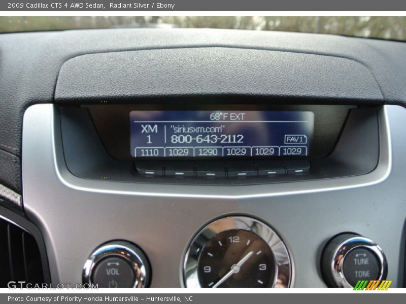 Radiant Silver / Ebony 2009 Cadillac CTS 4 AWD Sedan