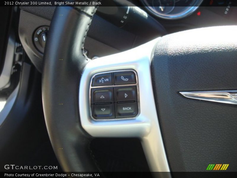 Bright Silver Metallic / Black 2012 Chrysler 300 Limited