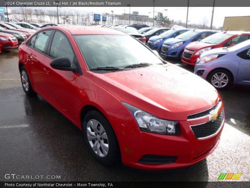 Red Hot / Jet Black/Medium Titanium 2014 Chevrolet Cruze LS