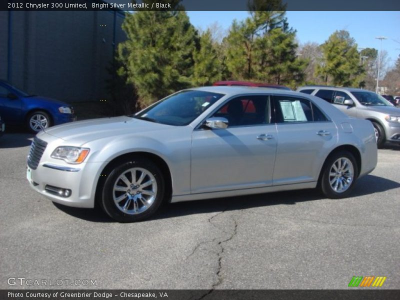 Bright Silver Metallic / Black 2012 Chrysler 300 Limited